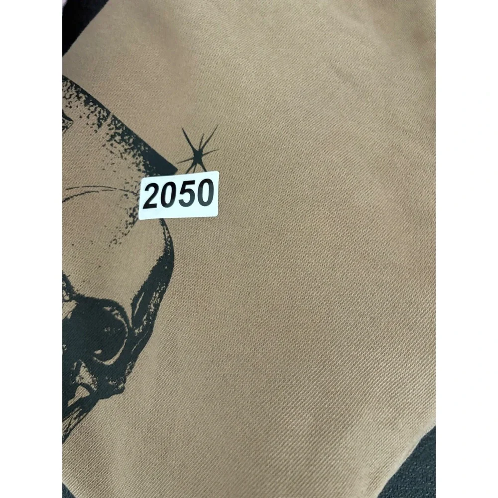 Vans Sweatshirt Mens Small Tan Brown Snake Skull Graphic Crewneck Pullover S - Picture 9 of 9